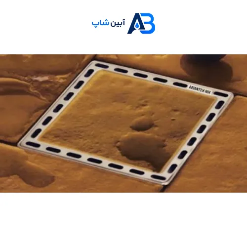 کفشور نقطه ای 12/5*12/5 سرامیک خور تمام استیل مدل آرین طرحG
